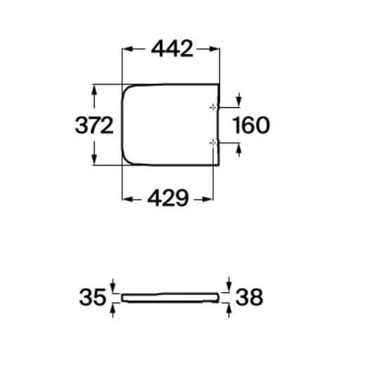 Sada záchodová mísa Roca Inspira A346537620, podomítkový WC modul Roca Duplo One A890070020, A80153262B, A890189207, A890063000