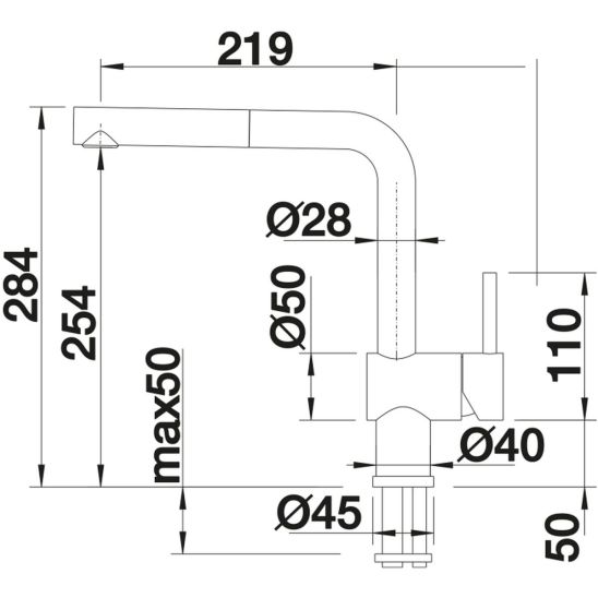 Sada keramický dřez Blanco Subline 500-U 523740, kuchyňská baterie Blanco Linus-S 526684