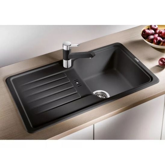 Sada granitový dřez Blanco Favos Mini 526078, kuchyňská baterie Hagser Emma HGR70000035