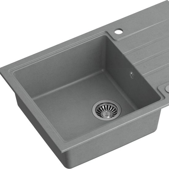 Sada dřez GraniteQ Quadron Peter HCQP7850SZK, kuchyňská baterie Quadron Kate 3623500_GR, MFS1001GR