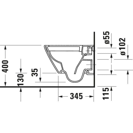 Sada záchodová mísa Duravit D-Neo 25880900001, záchodové prkénko Duravit D-Neo 0021690000