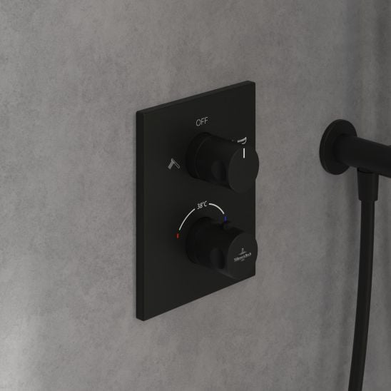 Sada vanová baterie Villeroy & Boch Universal Taps & Fittings TVD000653000K5, hlavová sprcha Villeroy & Boch Universal Showers TVC000001000K5, TVD00065100000, TVS109006000K5, TVC000458000K5, TVC000453510K5, TVC000456000K5, TVC000035000K5