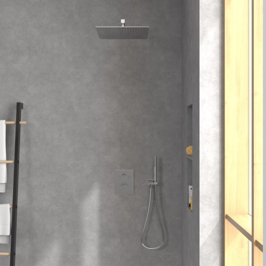 Sada vanová baterie Villeroy & Boch Universal Taps & Fittings TVD00065300061, hlavová sprcha Villeroy & Boch Universal Showers TVC00000600061, TVD00065100000, TVS10900600061, TVC00045453061, TVC00045900061, TVC00045700061, TVC00003500061