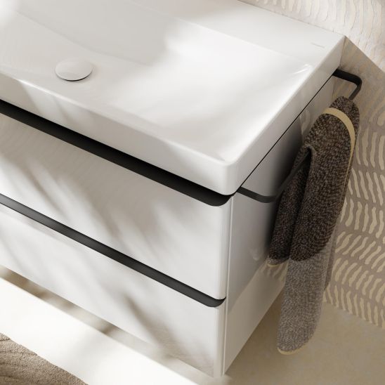 Sada skříňka Hansgrohe Xelu Q 54027670, umyvadlo Hansgrohe Xelu Q 61021450