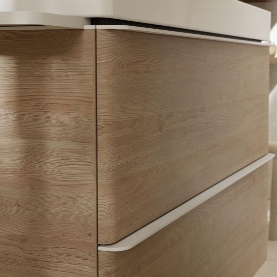 Sada skříňka Hansgrohe Xelu Q 54025700, umyvadlo Hansgrohe Xelu Q 61017450