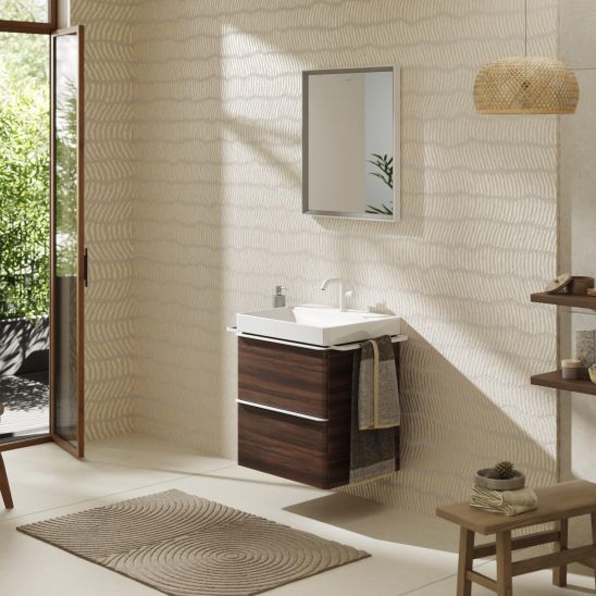 Sada skříňka Hansgrohe Xelu Q 54026700, umyvadlo Hansgrohe Xelu Q 61016450