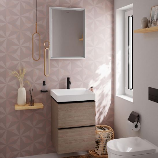 Sada skříňka Hansgrohe Xelu Q 54021670, umyvadlo Hansgrohe Xelu Q 61013450