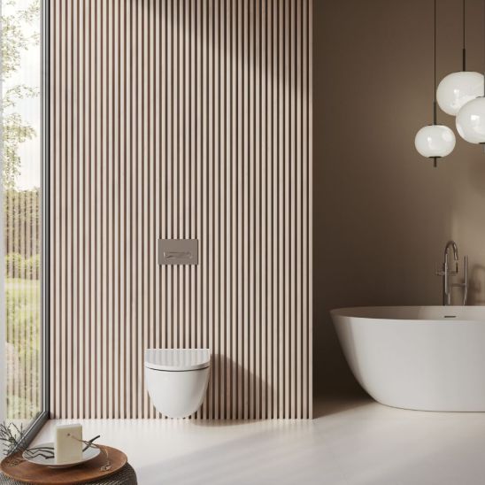 Sada WC mísa se sedátkem s pomalým sklápěním Kludi Resa D 24WCSET43, podomítkový WC modul Kludi Unifix 79300