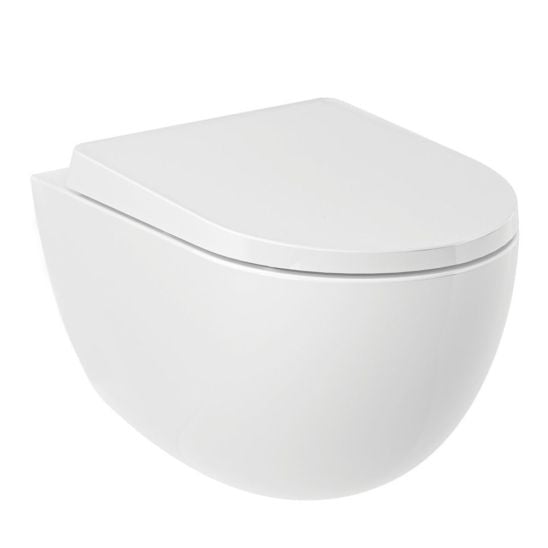 Sada WC mísa se sedátkem s pomalým sklápěním Kludi Resa D 24WCSET43, podomítkový WC modul Kludi Unifix 79300