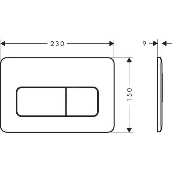 Sada WC mísa se sedátkem s pomalým sklápěním Hansgrohe EluPura Q 60293450, podomítkový WC modul Hansgrohe iFrame universal 01022180, 66001700