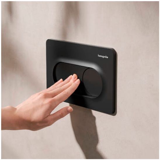 Sada WC mísa se sedátkem s pomalým sklápěním Hansgrohe GladeLake S 60309450, podomítkový WC modul Hansgrohe iFrame universal 01022180, 66002670