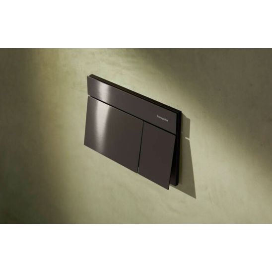 Sada WC mísa se sedátkem s pomalým sklápěním Hansgrohe EluPura Q 60293450, splachovací tlačítko Hansgrohe Element E 66003340, 01022180