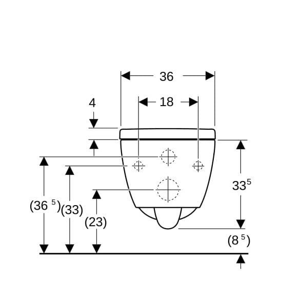 Sada WC mísa se sedátkem s pomalým sklápěním Geberit iCon 503.048.00.8, podomítkový WC modul Geberit Duofix 111.320.00.6