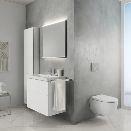 Sada WC mísa se sedátkem s pomalým sklápěním Geberit iCon 503.046.00.1, podomítkový WC modul Geberit Duofix 111.320.00.6, 111.815.00.1, 156.050.00.1