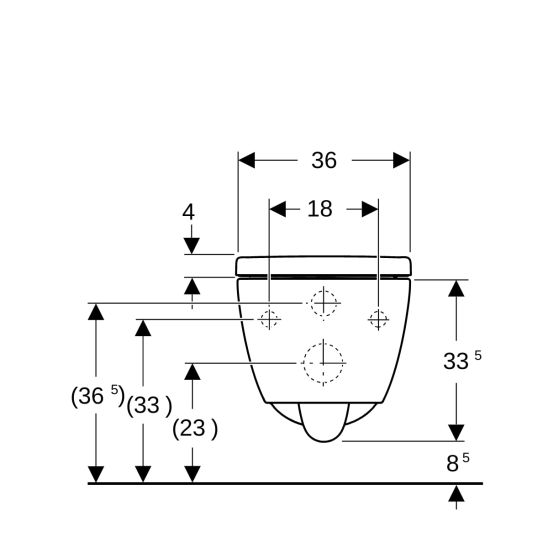 Sada WC mísa se sedátkem s pomalým sklápěním Geberit iCon 503.046.00.1, podomítkový WC modul Geberit Duofix 111.320.00.6, 111.815.00.1, 156.050.00.1