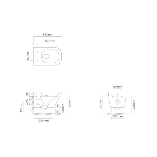 Sada záchodová mísa Oltens Hadsel 42543000, záchodové prkénko Oltens Hadsel 45118000