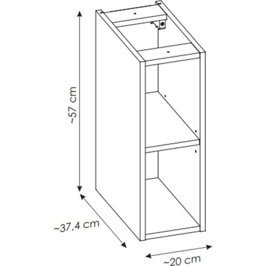 Sada skříňka Comad Nova Oak NOVA OAK A 82-60-2S, skříňka Comad Nova Oak NOVA OAK 81-20-39, NOVA OAK A 89-80