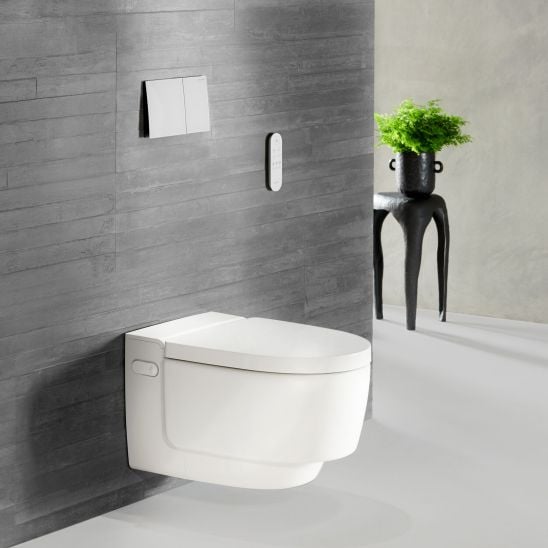 Sada bidetové wc Geberit AquaClean Mera 146.200.11.1, podomítkový WC modul Geberit Duofix 111.320.00.6