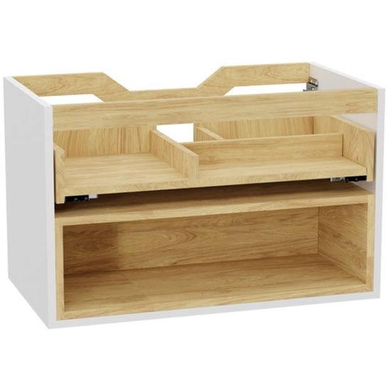 Sada korpus skříňky Excellent Tuto 2.0 MLEX.2171.800.WHBL, deska na skříňku Excellent Tuto 2.0 MLEX.2111.800.WH, MLEX.2151.800.01.WH