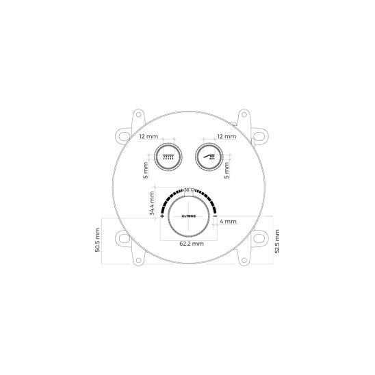 Sada vanová baterie Oltens Onega 34601610, hlavová sprcha Oltens Vindel 37006610, 39402610, 39304610, 37102610, 37200610