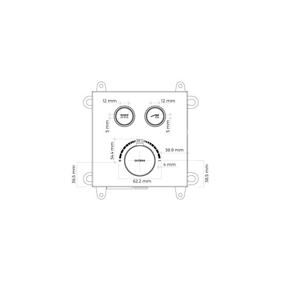 Sada vanová baterie Oltens Onega 34602910, hlavová sprcha Oltens Vindel 37006910, 39402910, 39304910, 37102910, 37200910