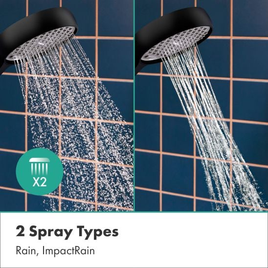 Sada sprchová baterie Hansgrohe Vernis Blend 71640670, sprchová sada Hansgrohe Activera Select S 28044670