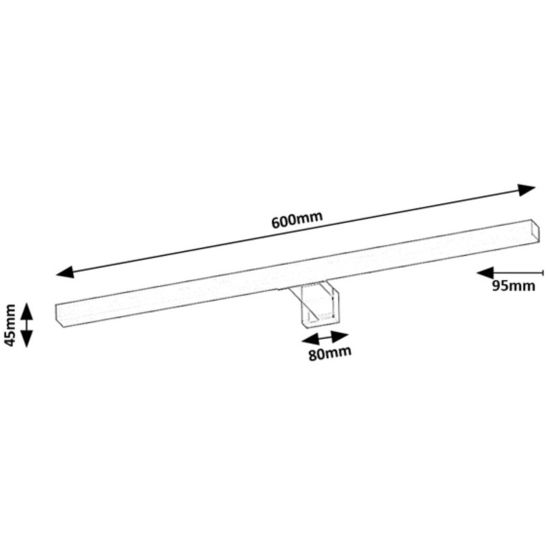 Sada zrcadlo Dubiel Vitrum Luis 5905241012841, nástěnné svítidlo Rabalux Oliro 75052