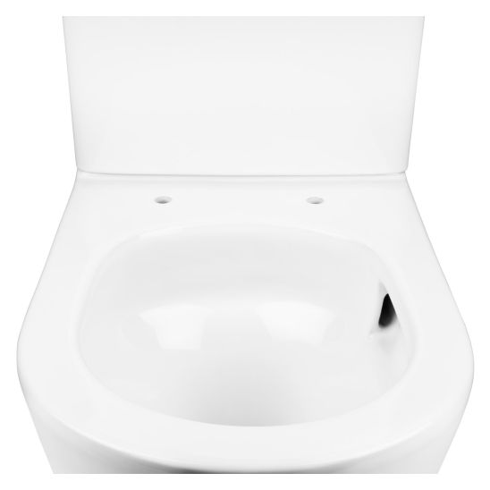 Sada kompaktní záchodová mísa Oltens Jog 44500000, záchodové prkénko Oltens Hamnes 45111000