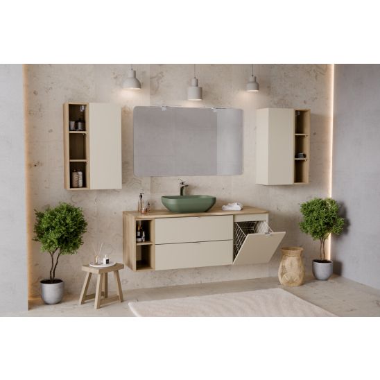 Sada skříňka Comad Dalia Cashmere DALIA CASHMERE 82-60-46-2S, deska na skříňku Comad Nordic Cremona CREMONA 89-80-46 M, CREMONA UN 81-20-44