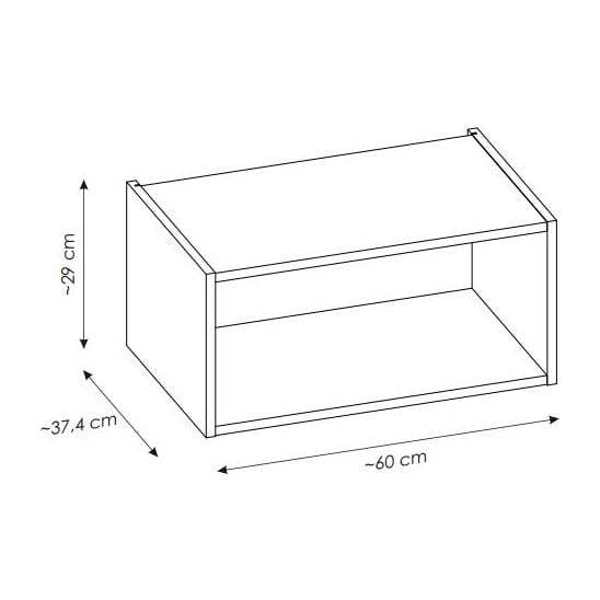 Sada skříňka Comad Nova Cashmere NOVA CASHMERE 82-60-40-1S, regál Comad Nova Coast Evoke COAST EVOKE UN 81-60-29, NATURE COAST EVOKE 89-60-40 M