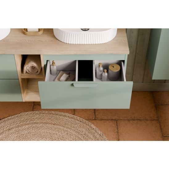 Sada skříňka Comad Aster Green ASTER GREEN 82-60-46-2S, deska na skříňku Comad Nordic Cremona CREMONA 89-80-46 M, CREMONA UN 81-20-44