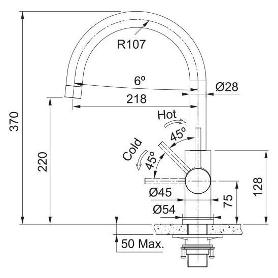 Sada ocelový dřez Franke Smart SRX 127.0720.295, kuchyňská baterie Franke Smart Glenda 115.0747.473