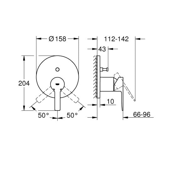 Sada hlavová sprcha Grohe Rainshower 26066GL0, vanová baterie Grohe Lineare 24064GL1, 26658GL0, 27400GL0, 28362GL1