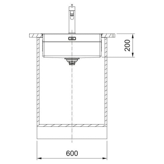 Sada ocelový dřez Franke Box 127.0749.858, kuchyňská baterie Franke Eos 115.0590.045