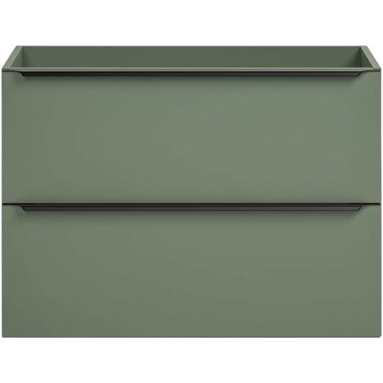 Sada skříňka Comad Sombra Green SOMBRA GREEN 82-80-46-2S, umyvadlo Comad Sky SKY 1 BLACK MATT 80 DP ( E-8099-80 ), NIAGARA UM 03 BLACK 86001B