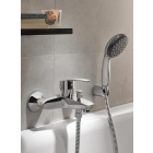 Sada sprchová sada Grohe New Tempesta 26381001, vanová baterie Grohe Eurosmart 33300002