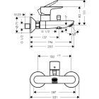 Sada vanová baterie Hansgrohe Talis E 71740000, umyvadlová baterie Hansgrohe Talis E 71710000, 26425400