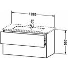 Sada skříňka Duravit L-Cube LC624202222, umyvadlo Duravit ME by Starck 2336100000