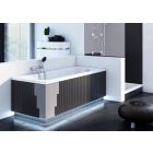 Sada obdélníková vana Oltens Langfoss 10003000, obklad vany Schedpol Stabilsound 1.028-LED, 03002100