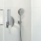 Sada sprchová hlavice Oltens Saxan EasyClick 37100100, sprchová tyč Oltens Alling 37300100, 37201100, 84200500