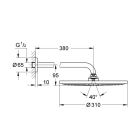 Set hlavová sprcha Grohe Rainshower 26066GL0, vanová baterie Grohe Grohtherm SmartControl 29119GL0, 26574GL0, 27057GL0, 27074GL0, 28362GL0