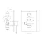 Sada hlavová sprcha Kohlman Q25, sprchová baterie Kohlman Axis QW220N, WQ