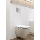 Sada WC mísa se sedátkem s pomalým sklápěním Cersanit City K701-104, modul pro závěsné WC s tlačítkem Cersanit S701-779