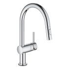 Sada kuchyňská baterie Grohe Minta 31358002, granitový dřez Grohe K700 31654AP0