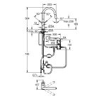 Sada kuchyňská baterie Grohe Minta 31358002, granitový dřez Grohe K700 31654AP0