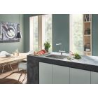 Set startovací sada s kuchyňskou baterií Grohe Blue 30382000, ocelový dřez Grohe K700 31574SD1