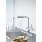 Set startovací sada s kuchyňskou baterií Grohe Blue 30382000, ocelový dřez Grohe K700 31574SD1