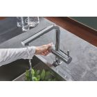 Set startovací sada s kuchyňskou baterií Grohe Blue 30382000, ocelový dřez Grohe K700 31574SD1