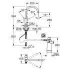 Set startovací sada s kuchyňskou baterií Grohe Blue 30385000, ocelový dřez Grohe K700 31726SD0