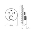 Sada hlavová sprchá s ramenem Grohe Rainshower 26066AL0, vanová baterie Grohe Grohtherm SmartControl 29119AL0, 26574AL0, 27057AL0, 35600000, 27074AL0, 28362A00